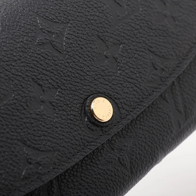 $775 Louis Vuitton Empreinte Portofeuille Emilie Noir Long Wallet 10021119