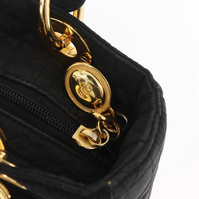 $5100 Dior Nylon Cannage Medium Lady Dior Black
