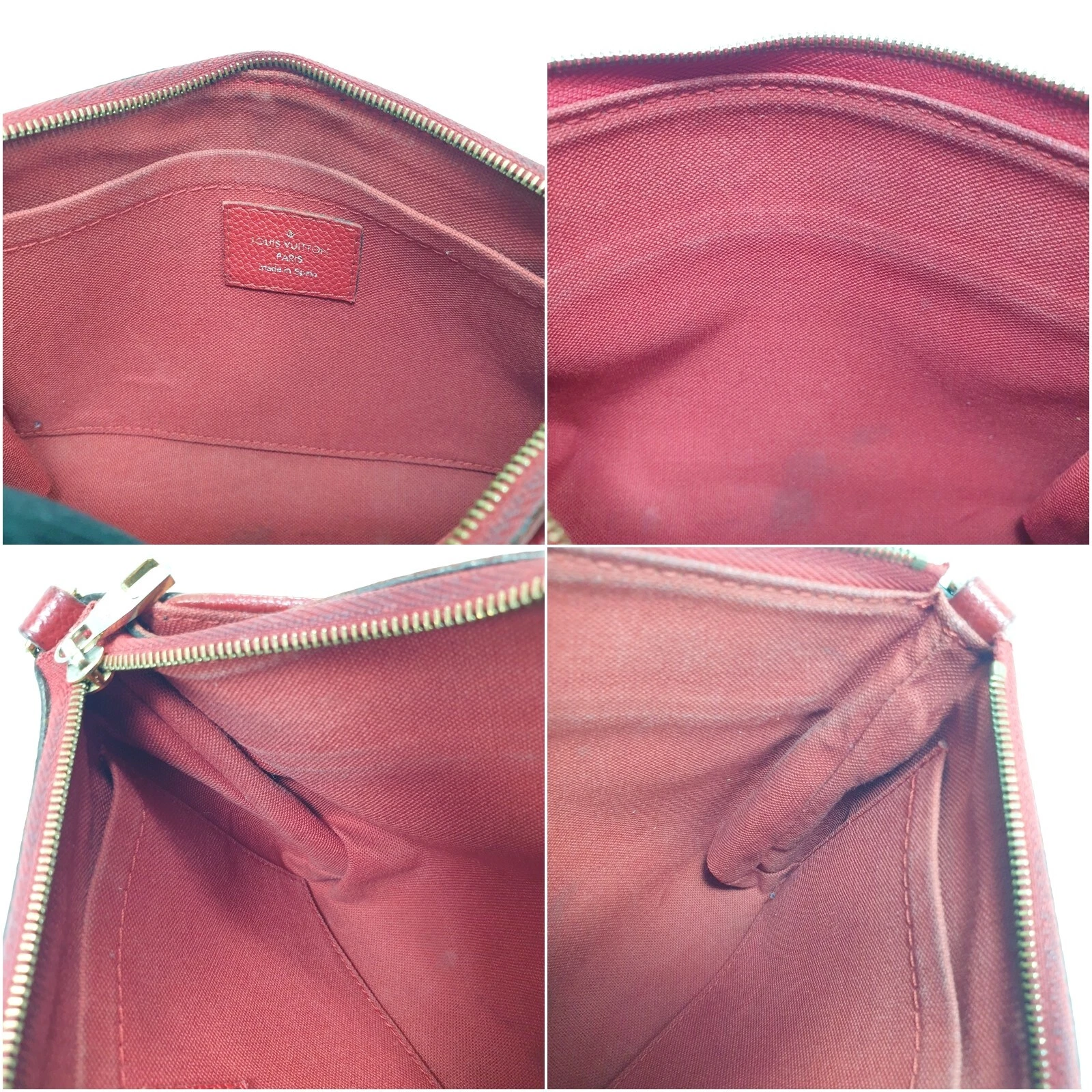 $1550 2016 Louis Vuitton Monogram Pallas Clutch Poppy GI0186