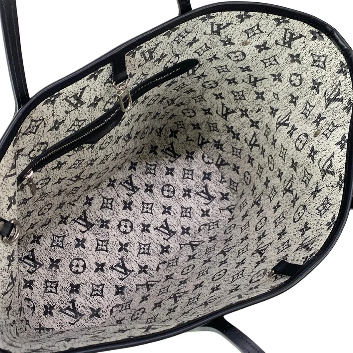 LOUIS VUITTON Neverfull MM M21465 Gray Monogram Jacquard Denim - Unconfirmed