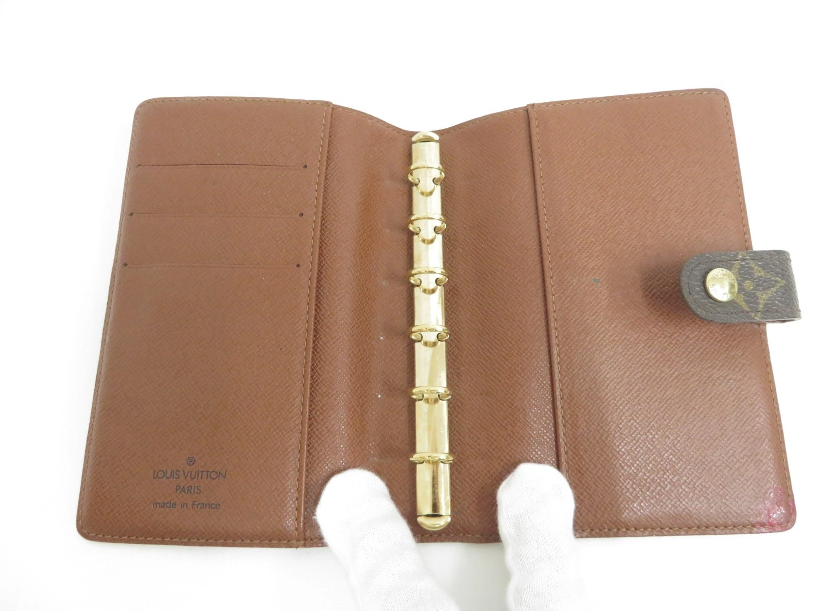 Authentic LOUIS VUITTON Monogram  Agenda PM Day Planner Notebook Cover F#50717