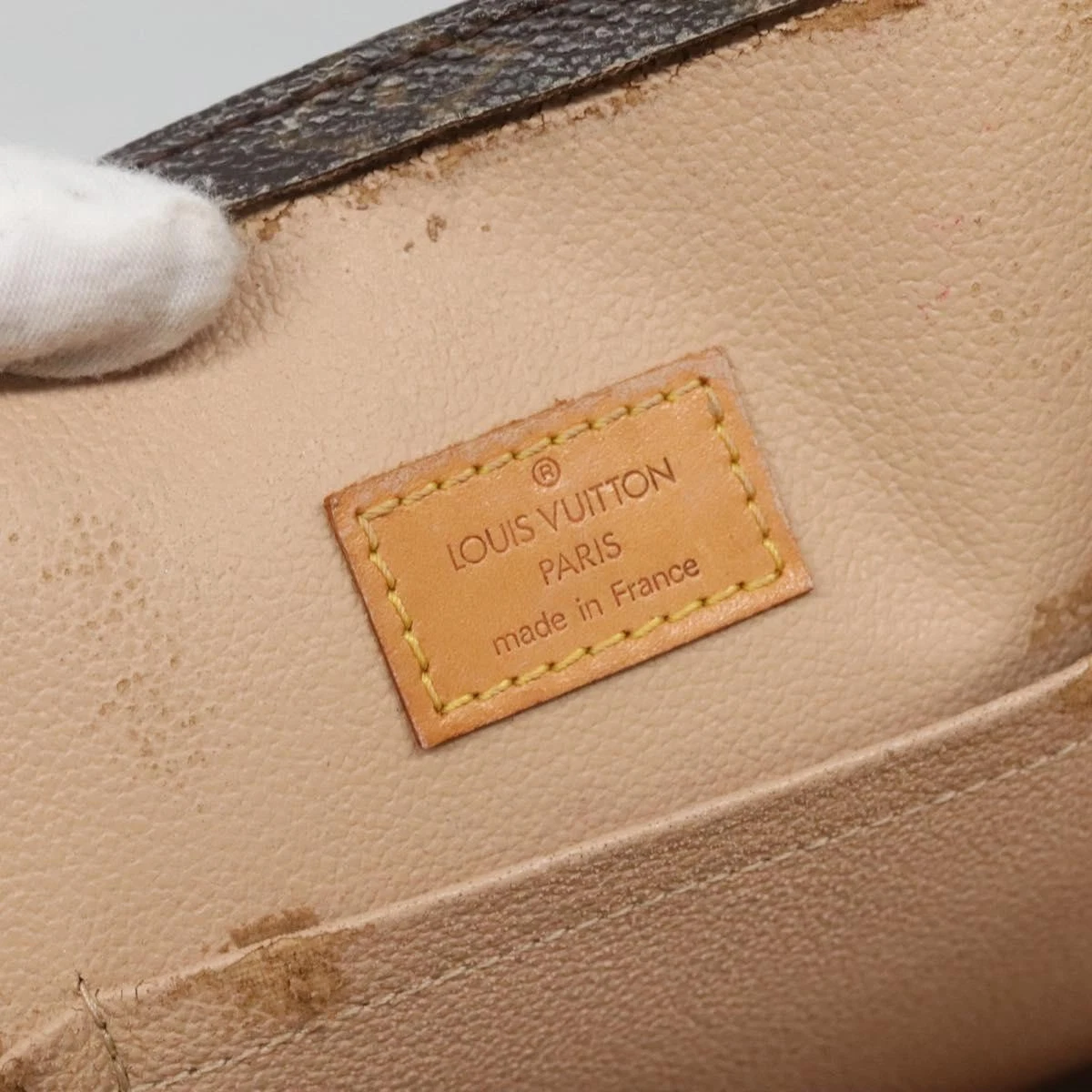 LOUIS VUITTON Monogram Sac Plat Hand Bag