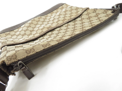 $950 2010 Gucci GG Canvas Shoulder Messenger Bag 181092-204991