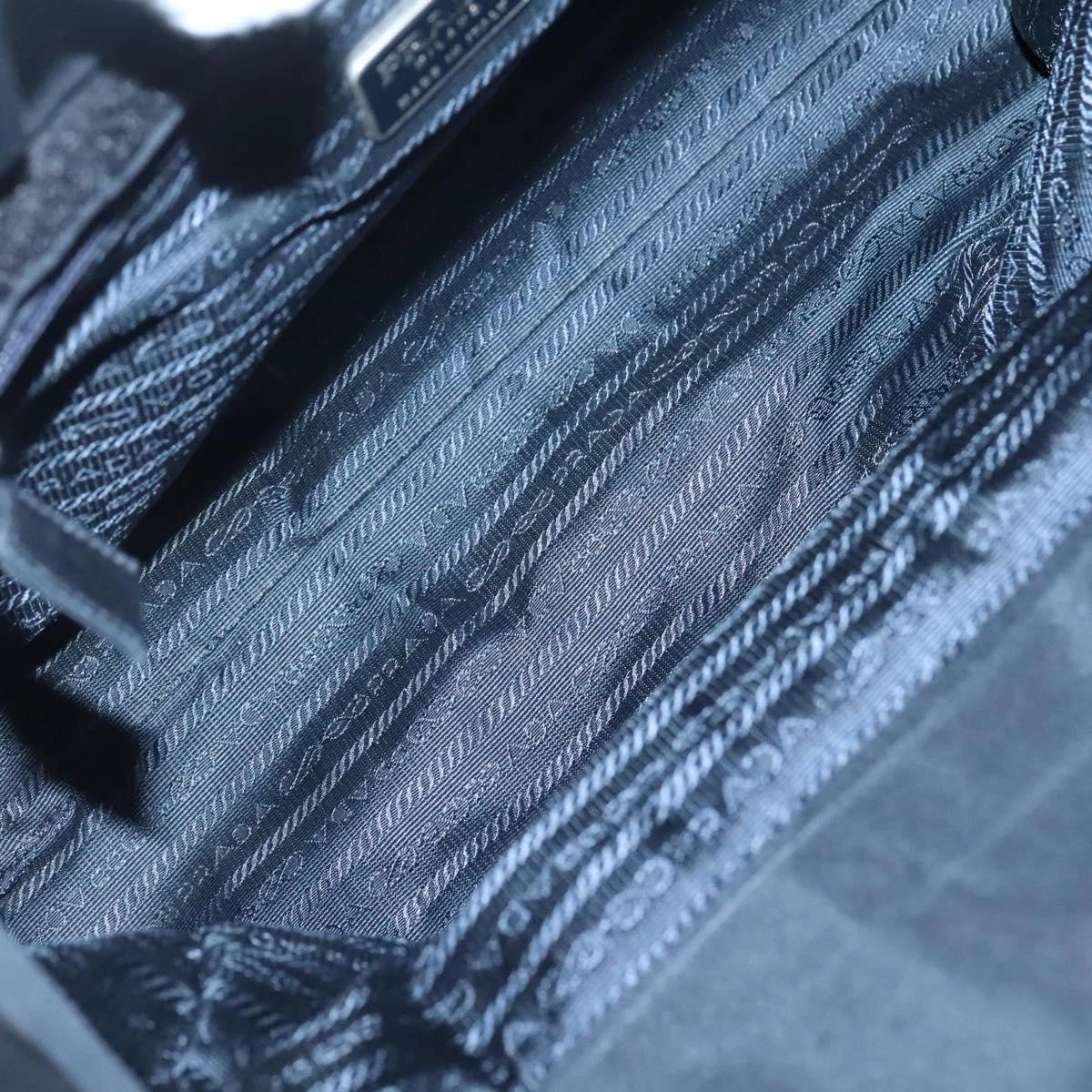 $1250 PRADA Nylon Tessuto Opaline Tote Black