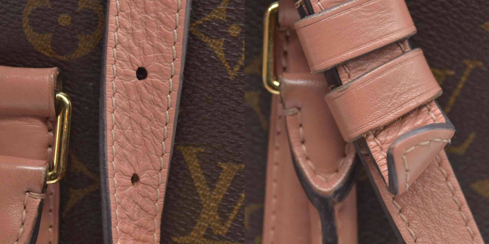 $2560 2019 Louis Vuitton Soufflot BB Monogram Peach Shoulder Bag Cloth CA4129 10019424