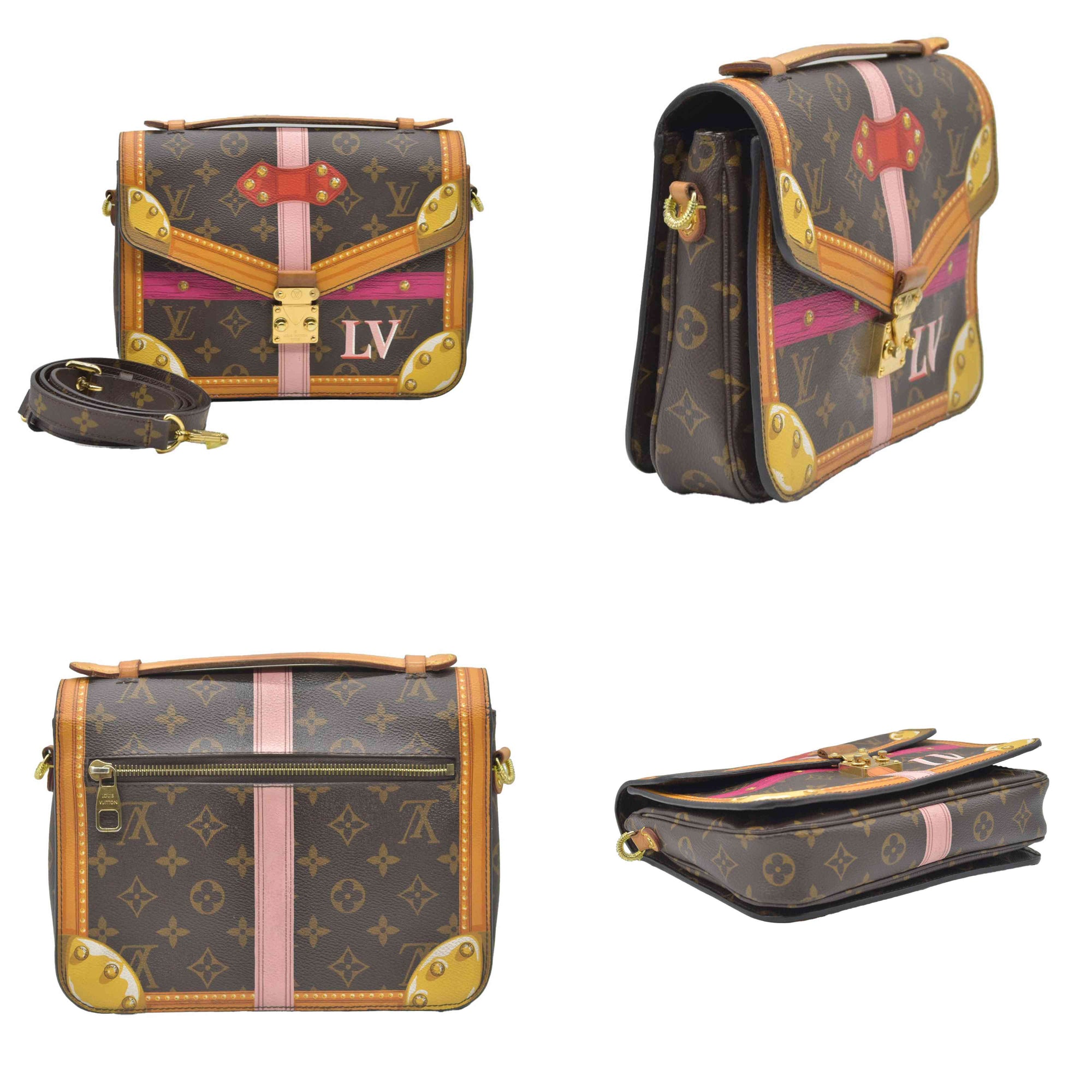 $2760 2018 Louis Vuitton Monogram Summer Trunks Pochette Metis DR0198 10019843