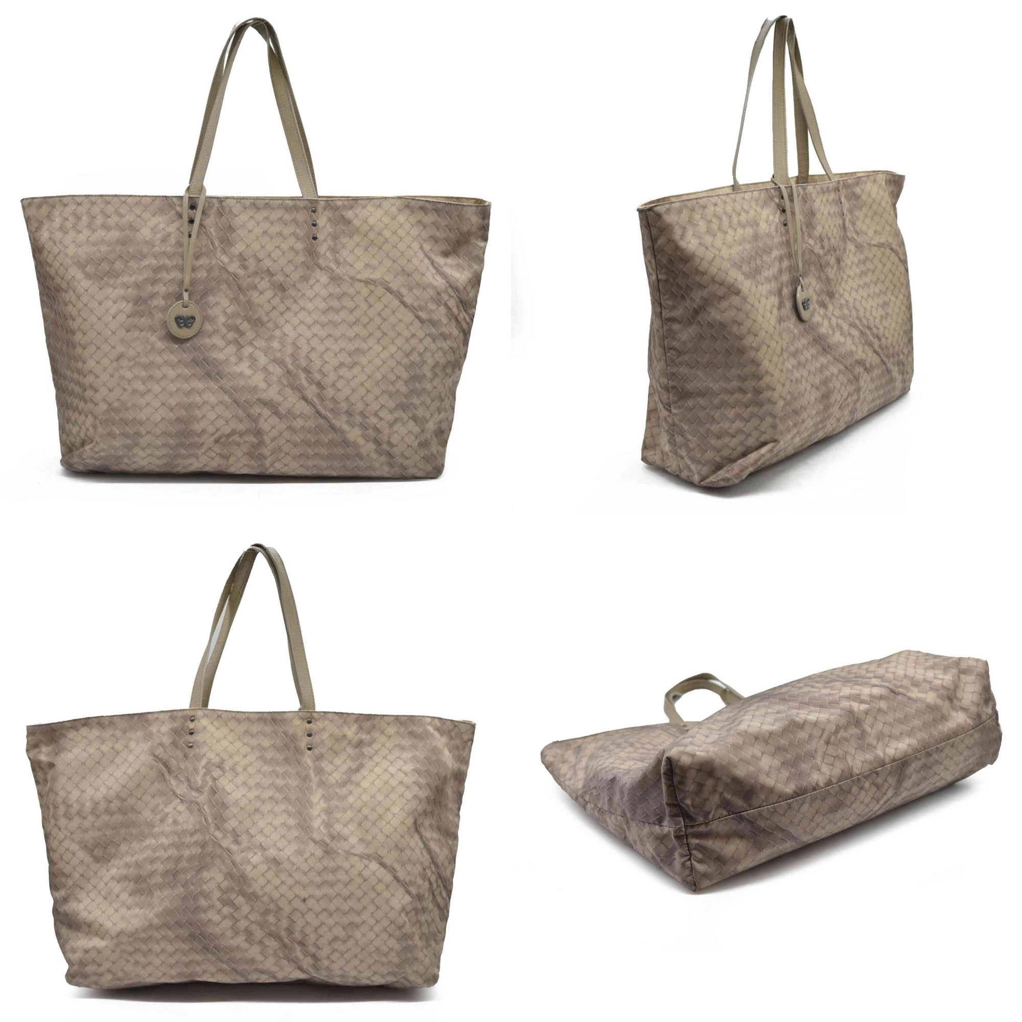 $890 Bottega Veneta Intreccio Illusion tote Bag Beige
