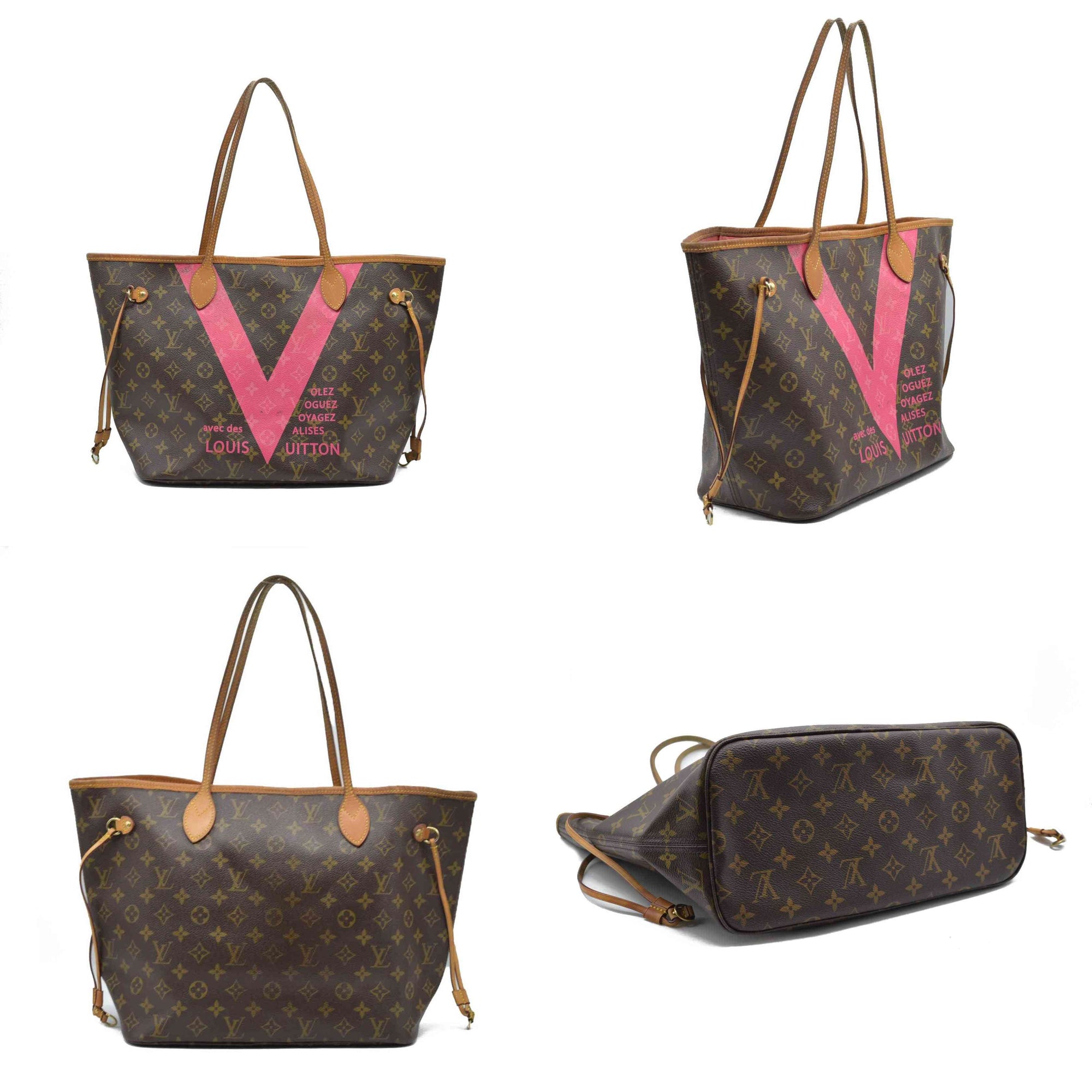 $2030 2015 Louis Vuitton Monogram V Neverfull MM Grenade CONSIGNMENT