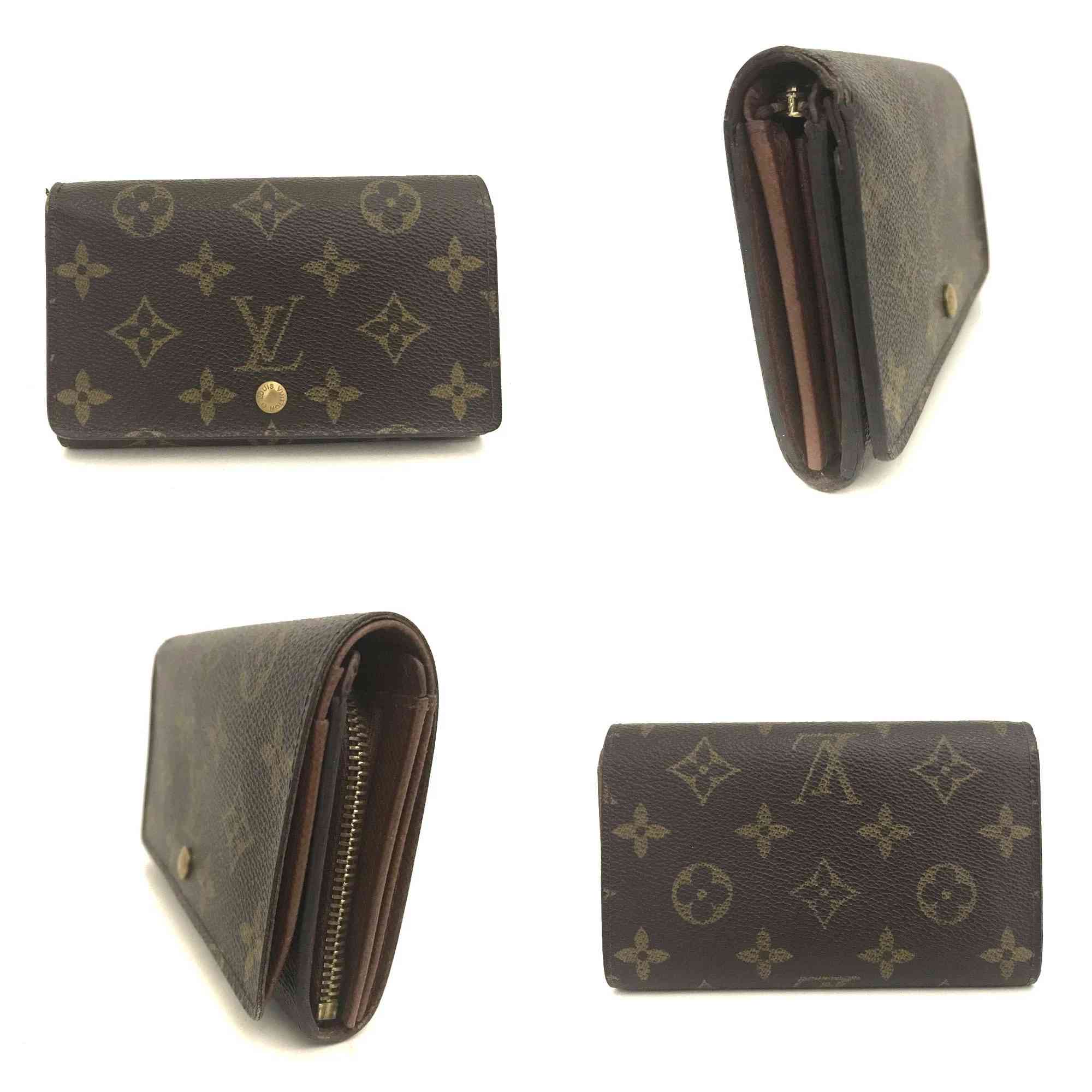 Louis Vuitton Monogram Porte Monnaie Billets Tresor Bifold Wallet SD0061