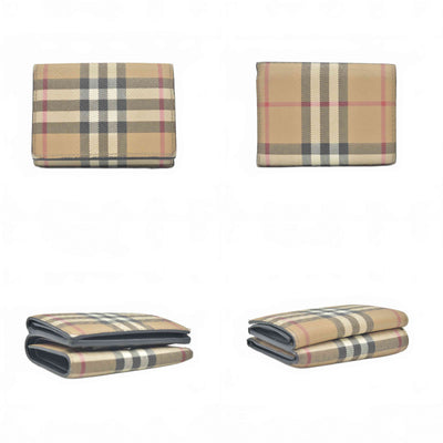 $590 Burberry Men's Trifold Wallet Archive Beige