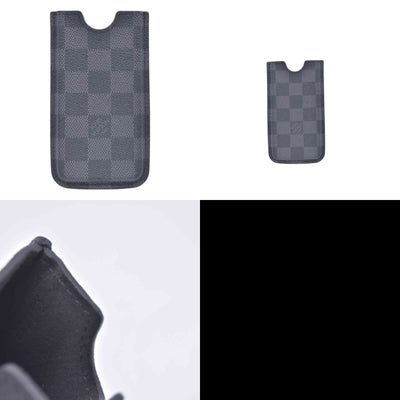 $290 2012 LOUIS VUITTON Damier Graphite Sleeve Card Case TS112 CONSIGNMENT 10021465