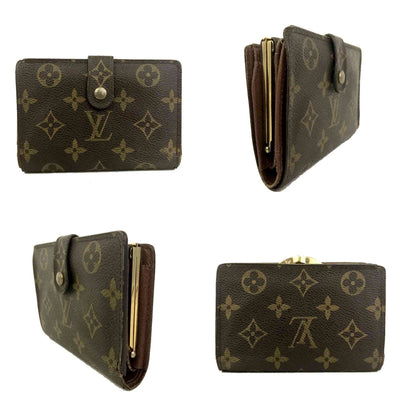 $750 2002 Louis Vuitton Monogram French Kisslock Wallet CA0072 CONSIGNMENT