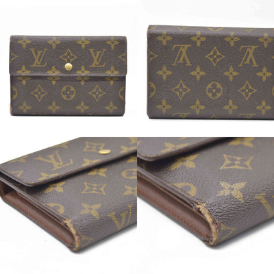 $610 LOUIS VUITTON Monogram Alexandra Trifold Wallet SP0090