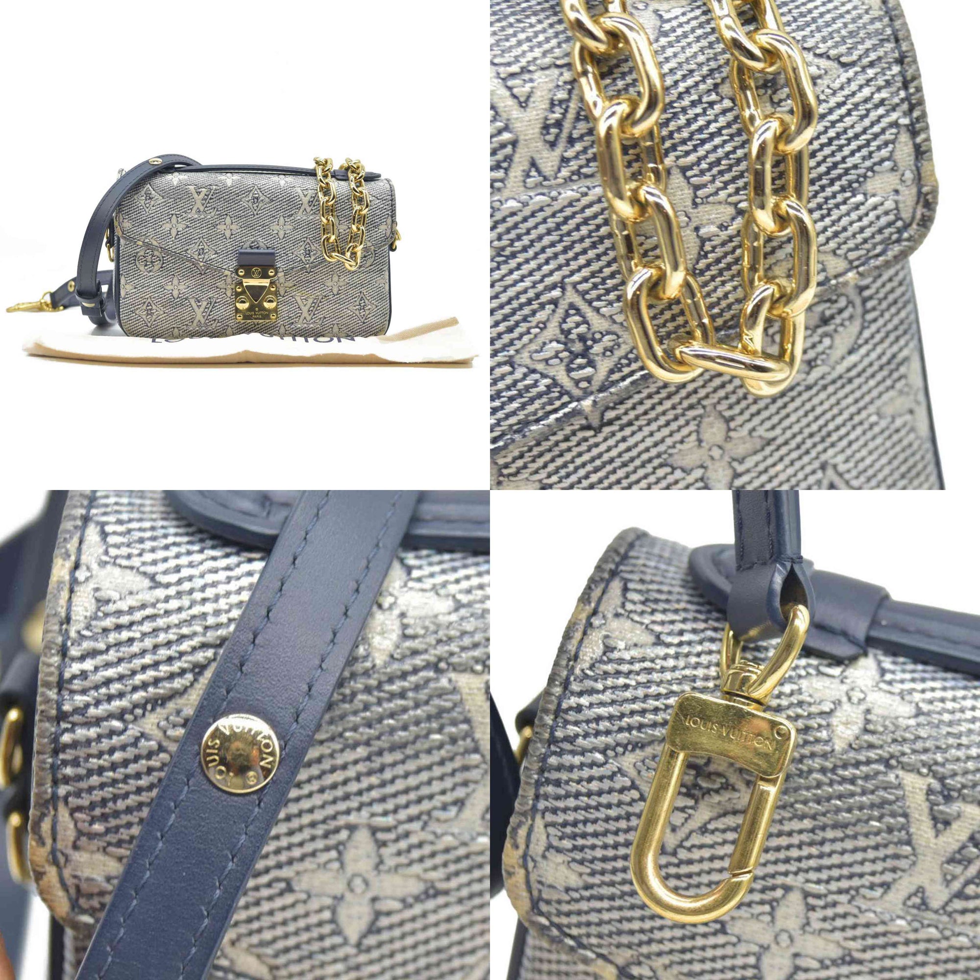 Louis Vuitton  Monoglam Pochette Metis East West Blue