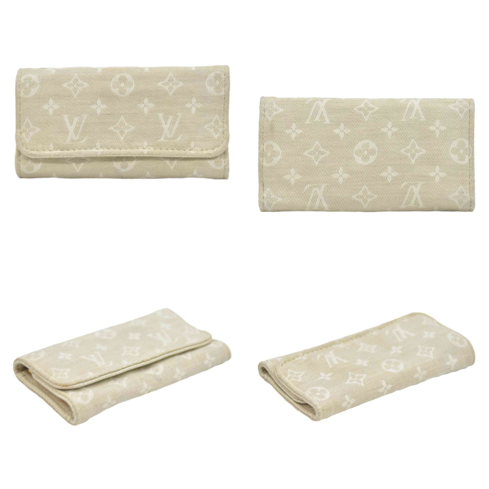 $250 LOUIS VUITTON Monogram Mini Lin 4 Key Holder CONSIGNMENT