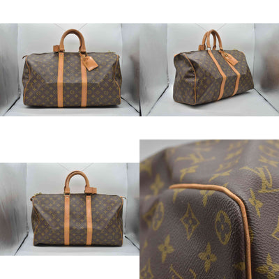 $1420 1985 Louis Vuitton Monogram Duffle Boston Bag  Keepall 45 SA852