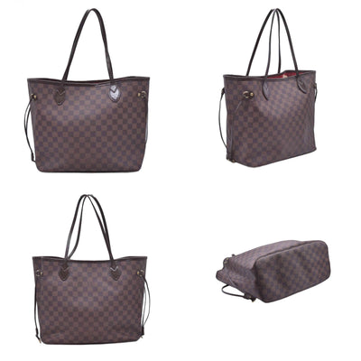 $2240 2009 Louis Vuitton Damier Ebene Neverfull MM Cherry AR0049 CONSIGNMENT 10021074