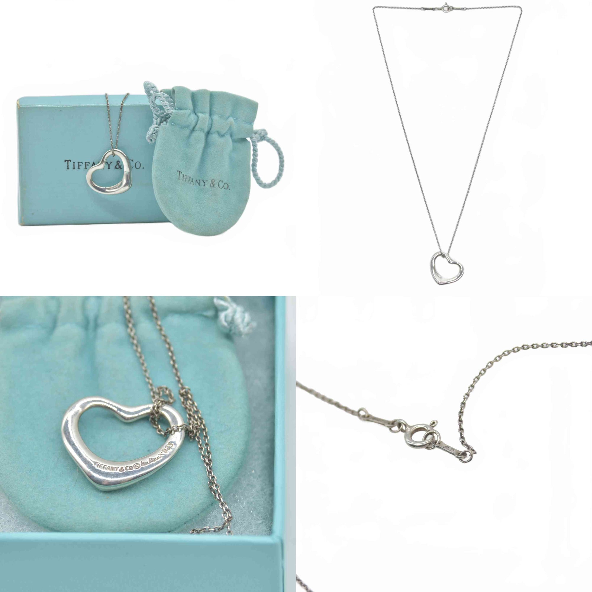 $525 Tiffany & Co. Elsa Peretti Open Heart Pendant 16 mm