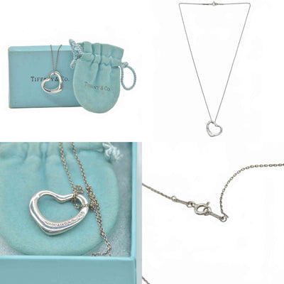 $525 Tiffany & Co. Elsa Peretti Open Heart Pendant 16 mm