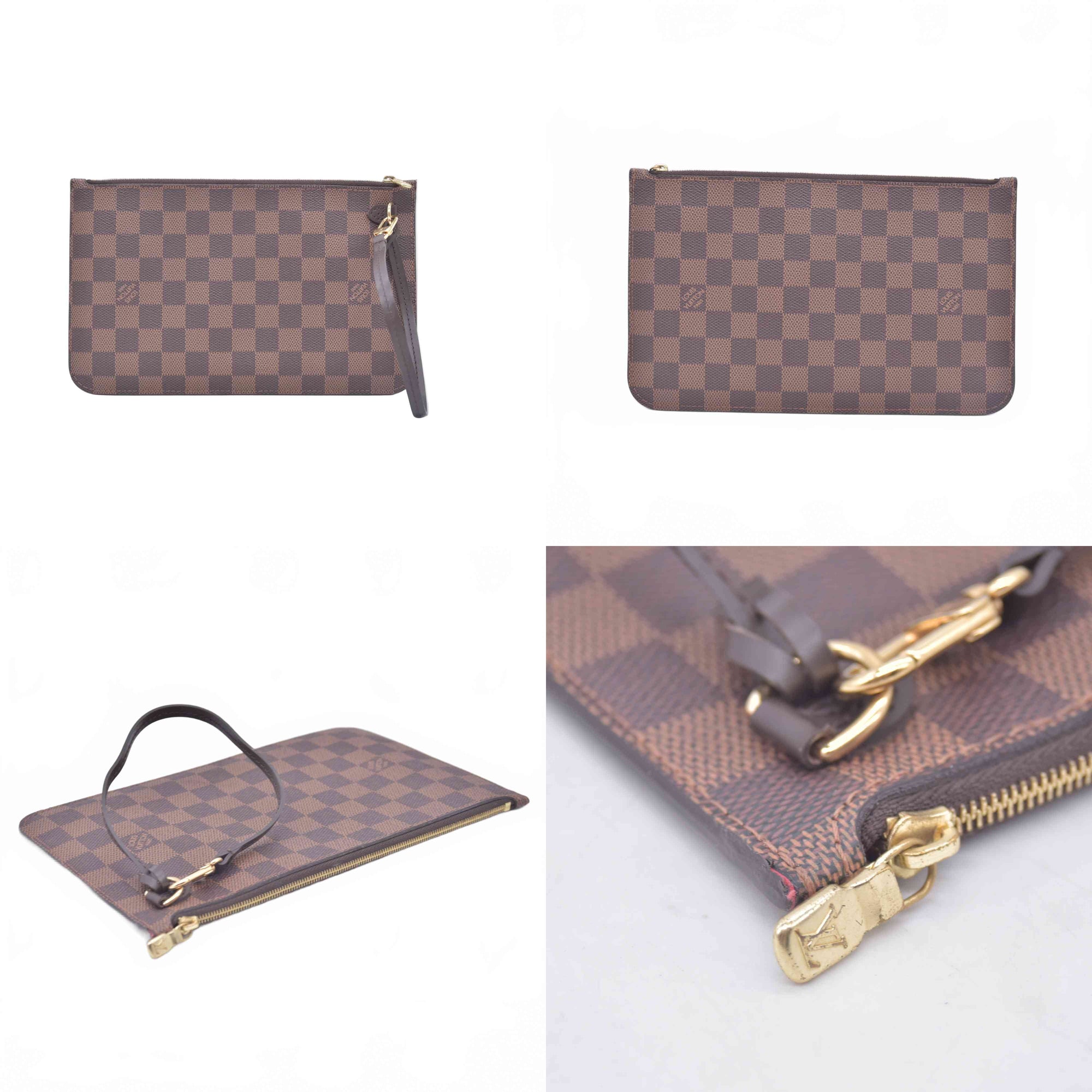 Louis Vuitton Damier Ebene Neverfull MM GM Pochette RFID