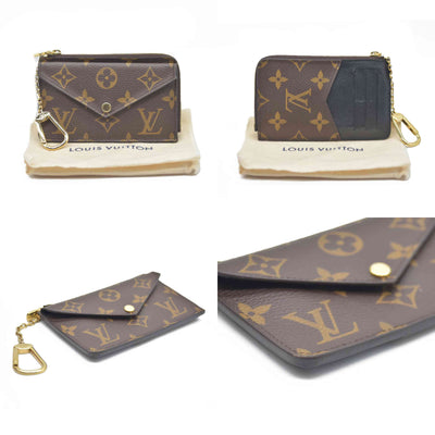 Louis Vuitton  Monogram Recto Verso Card Holder Black RFID