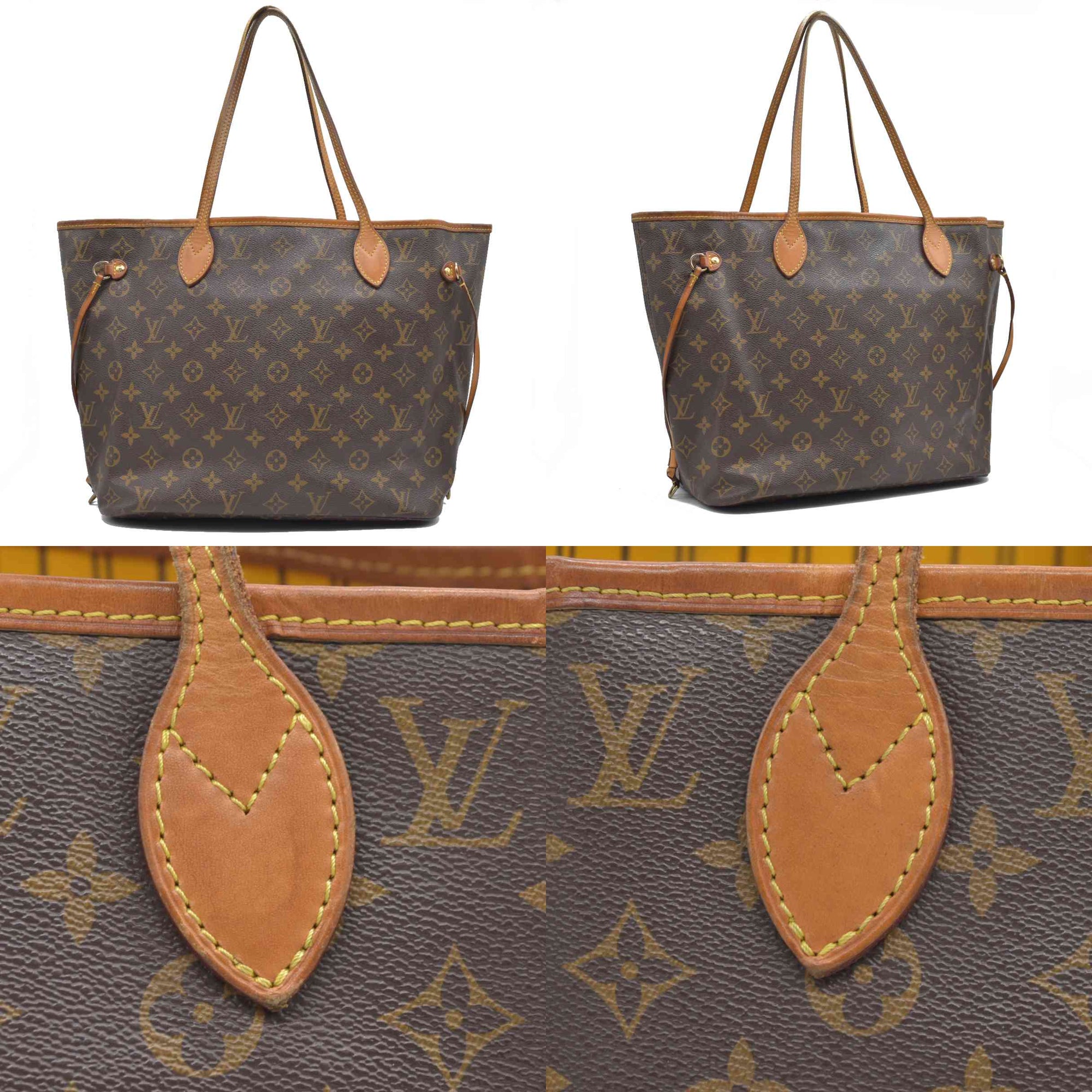 $2170 Louis Vuitton  Monogram Neo Neverfull MM Mimosa TJ4154