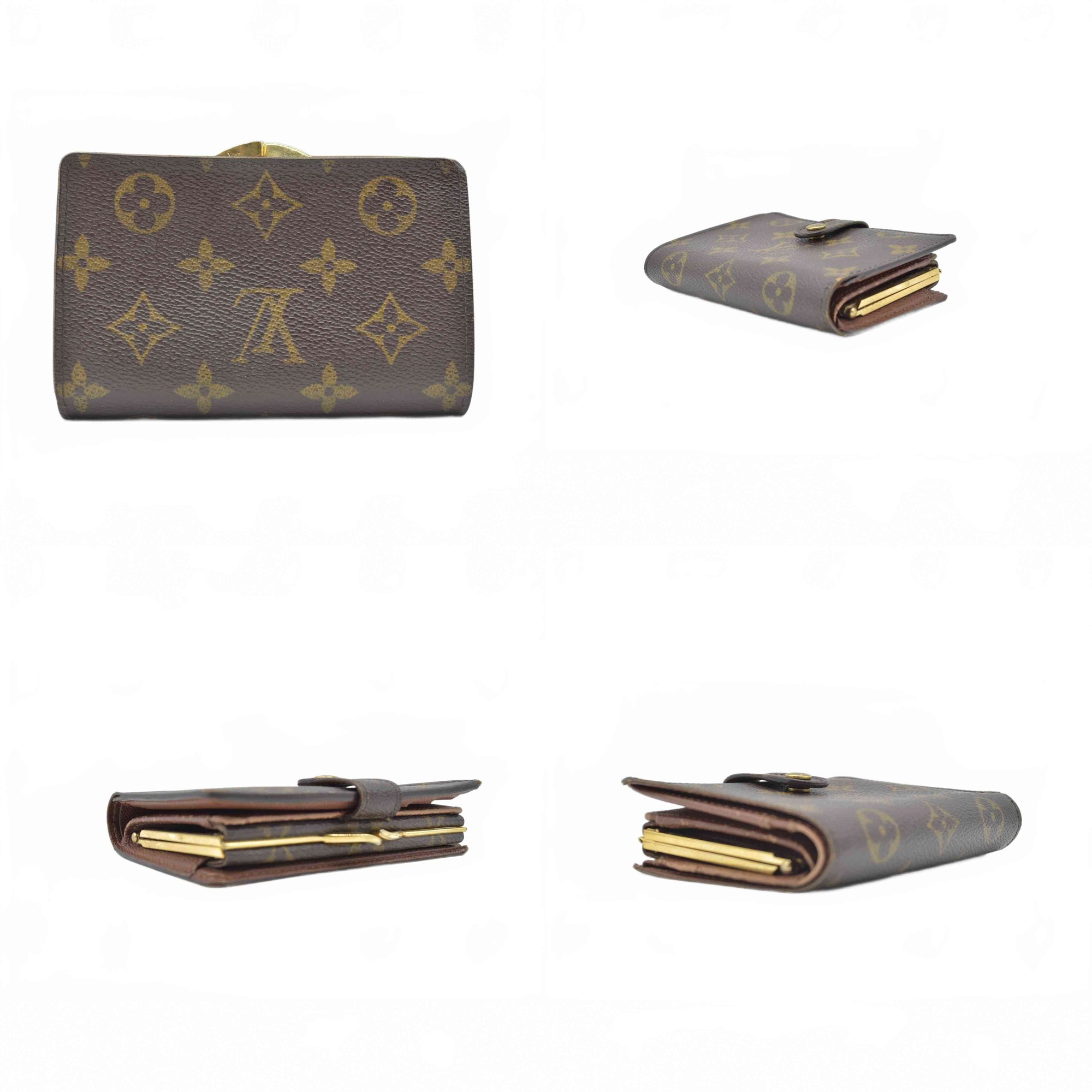 $750 2006 Louis Vuitton Monogram French Purse Wallet   CA0026