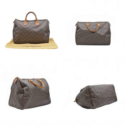 $1730 Louis Vuitton Monogram Speedy 35 SP0954