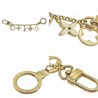 $655 Louis Vuitton Fleur de Monogram Bag Charm Chain