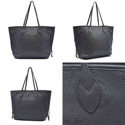 $2940 Louis Vuitton LV Monogram Neverfull  MM Empreinte Black Tote