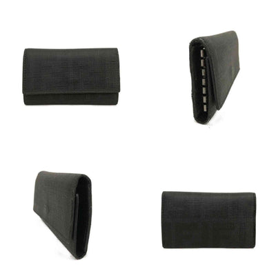 PRE-ORDER FENDI Zucca PVC 6 Ring Key Case Black