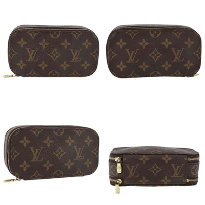 $750 2002 LOUIS VUITTON Monogram Trousse Blush PM VI0092