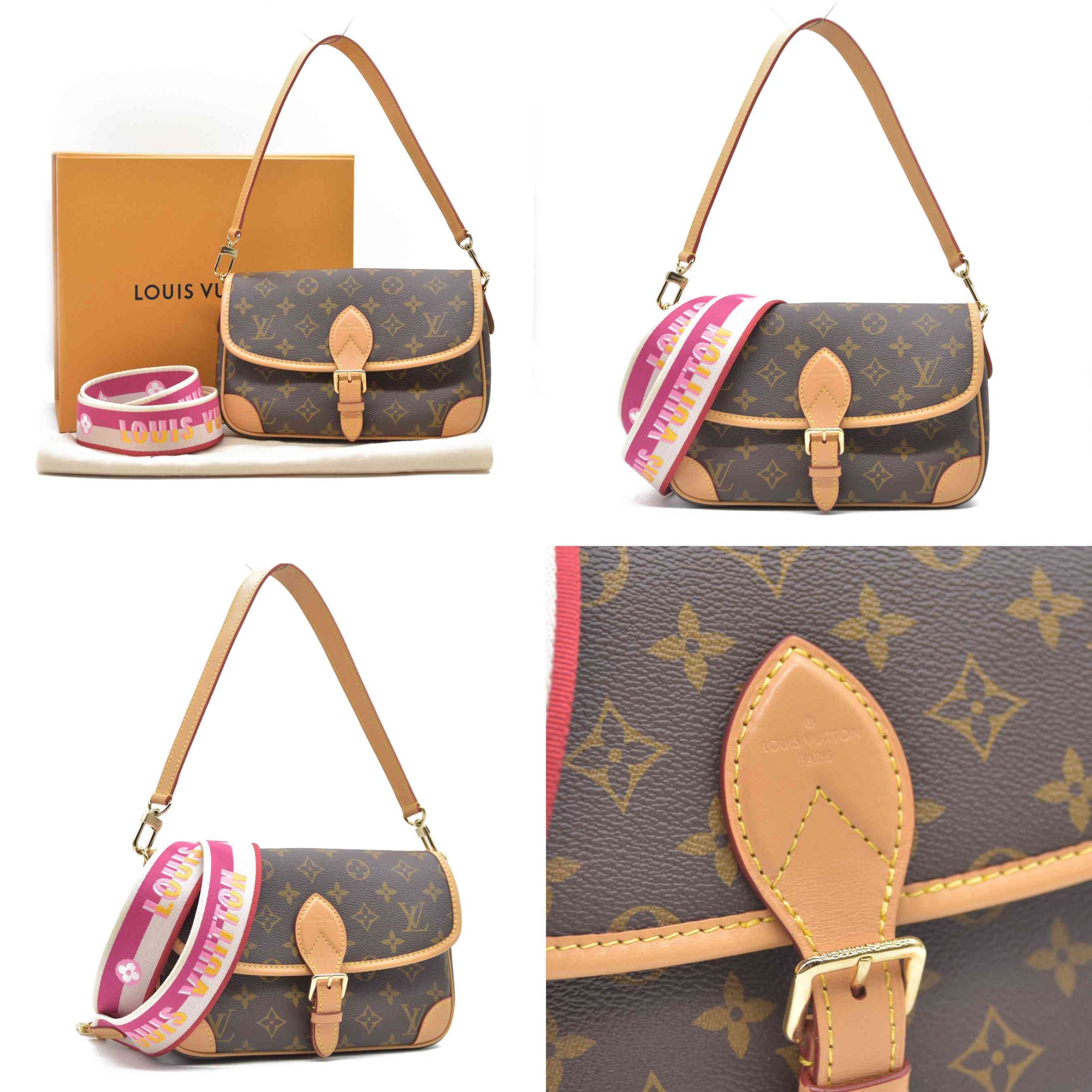 Louis Vuitton  Monogram Diane Fuchsia RFID