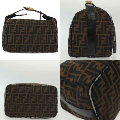 $980 2003 Fendi Zucca Canvas Vanity Hand Bag 2211-26715-009