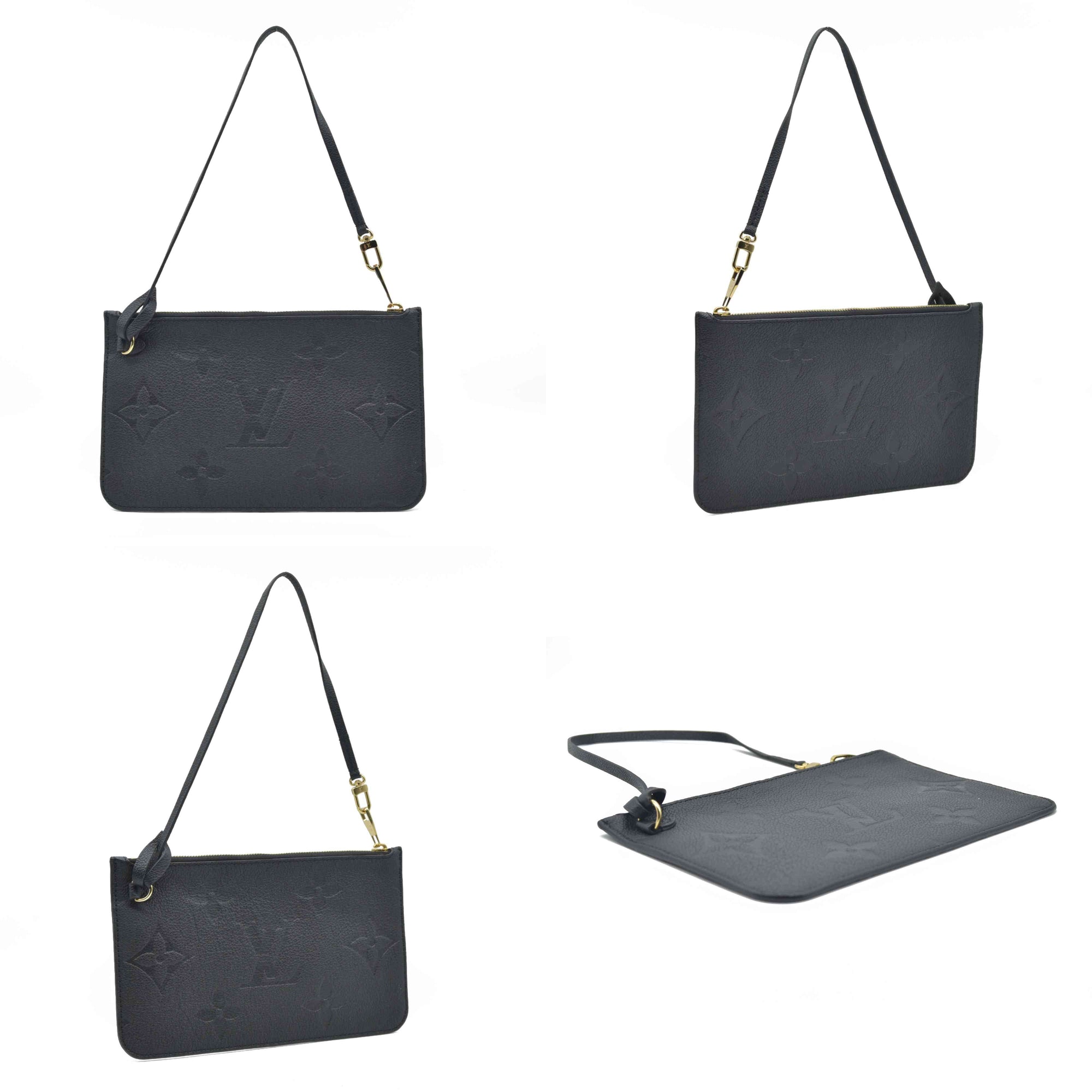 Louis Vuitton  Empreinte Monogram Giant Neverfull MM Pochette Black RFID USED