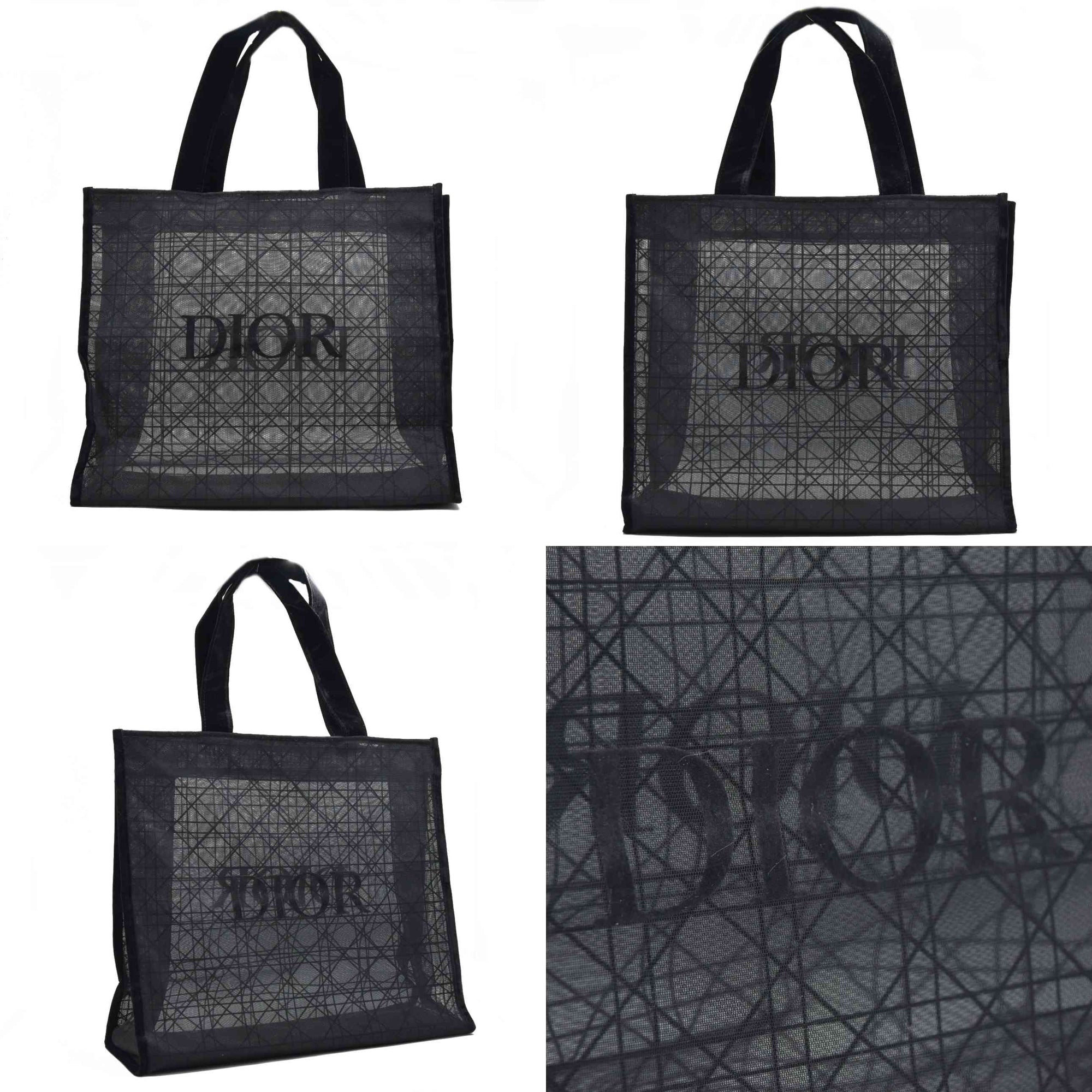 DIOR Beauty Mesh Tote Black Cannage Lace Novelty GWP 2025 New ReleasE