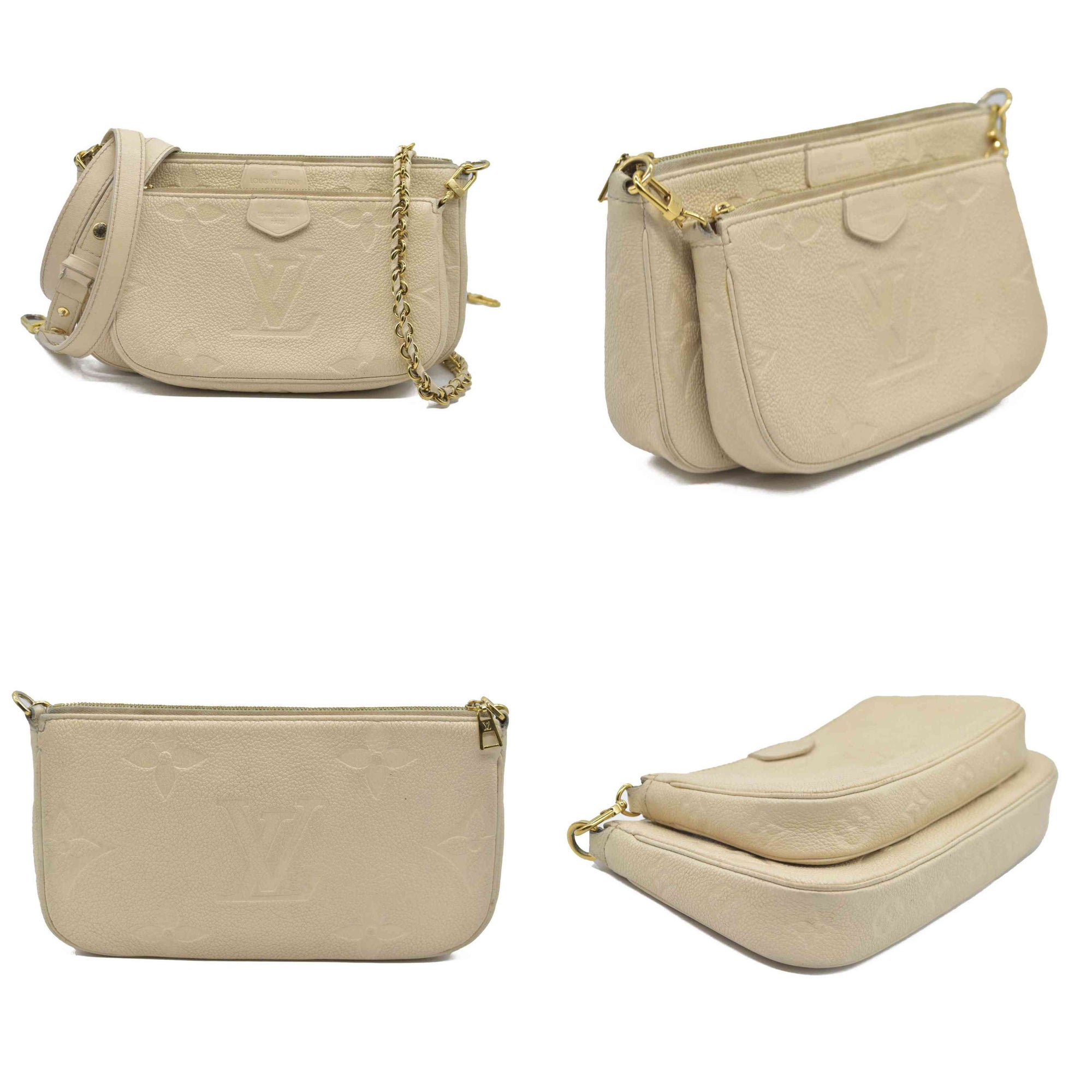 $3100 Louis Vuitton Monogram Giant Multi-Pochette Accessoires Cream