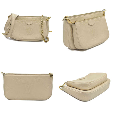 $3100 Louis Vuitton Monogram Giant Multi-Pochette Accessoires Cream