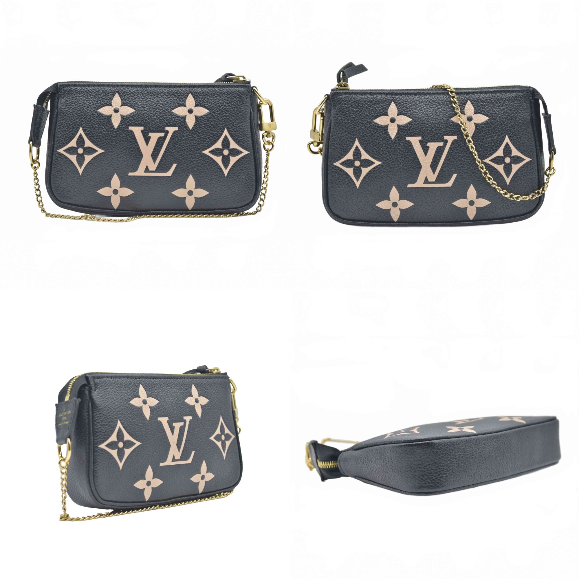 Louis Vuitton Empreinte Monogram Giant Mini Pochette Accessories Black