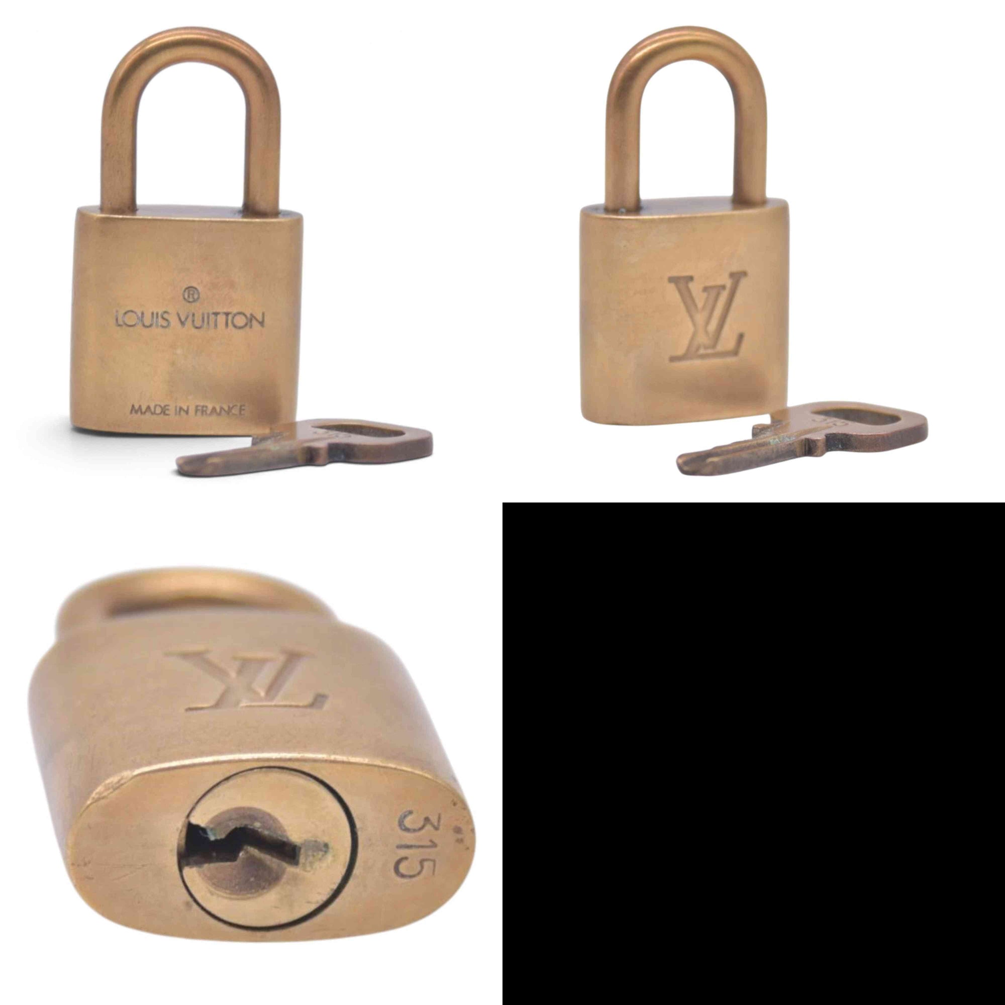 Louis Vuitton Lock and Key Gold #315 CONSIGNMENT