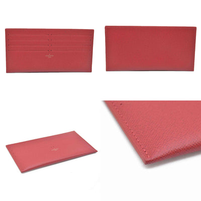 AUCTION Louis Vuitton  Calfskin Pochette Felicie Card Holder Insert Red