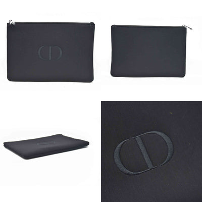 Dior Black Cosmetic Clutch GWP Logo New