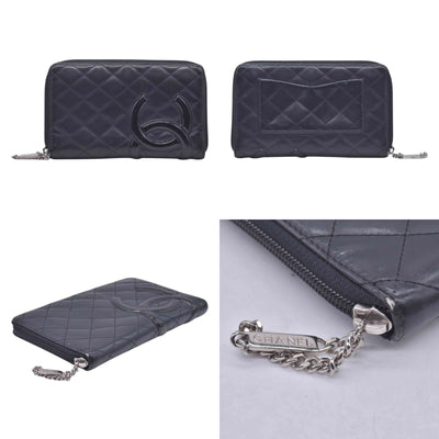 $1150 CHANEL Chanel Black Caviar CC Zip Organizer Wallet CONSIGNMENT 10021557