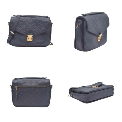 $3100 Louis Vuitton Empreinte Pochette Metis Black RFID 10021105