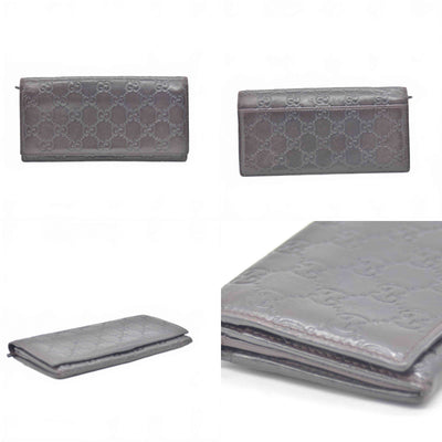 Gucci Guccissima Continental Flap Wallet Brown CONSIGNMENT