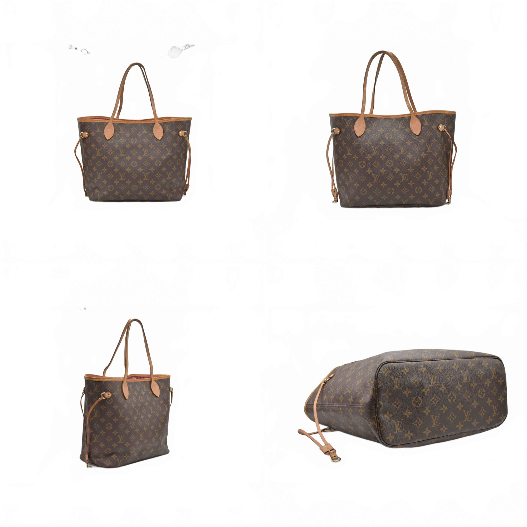 $2170 Louis Vuitton  Monogram Neo Neverfull MM Fuchsia