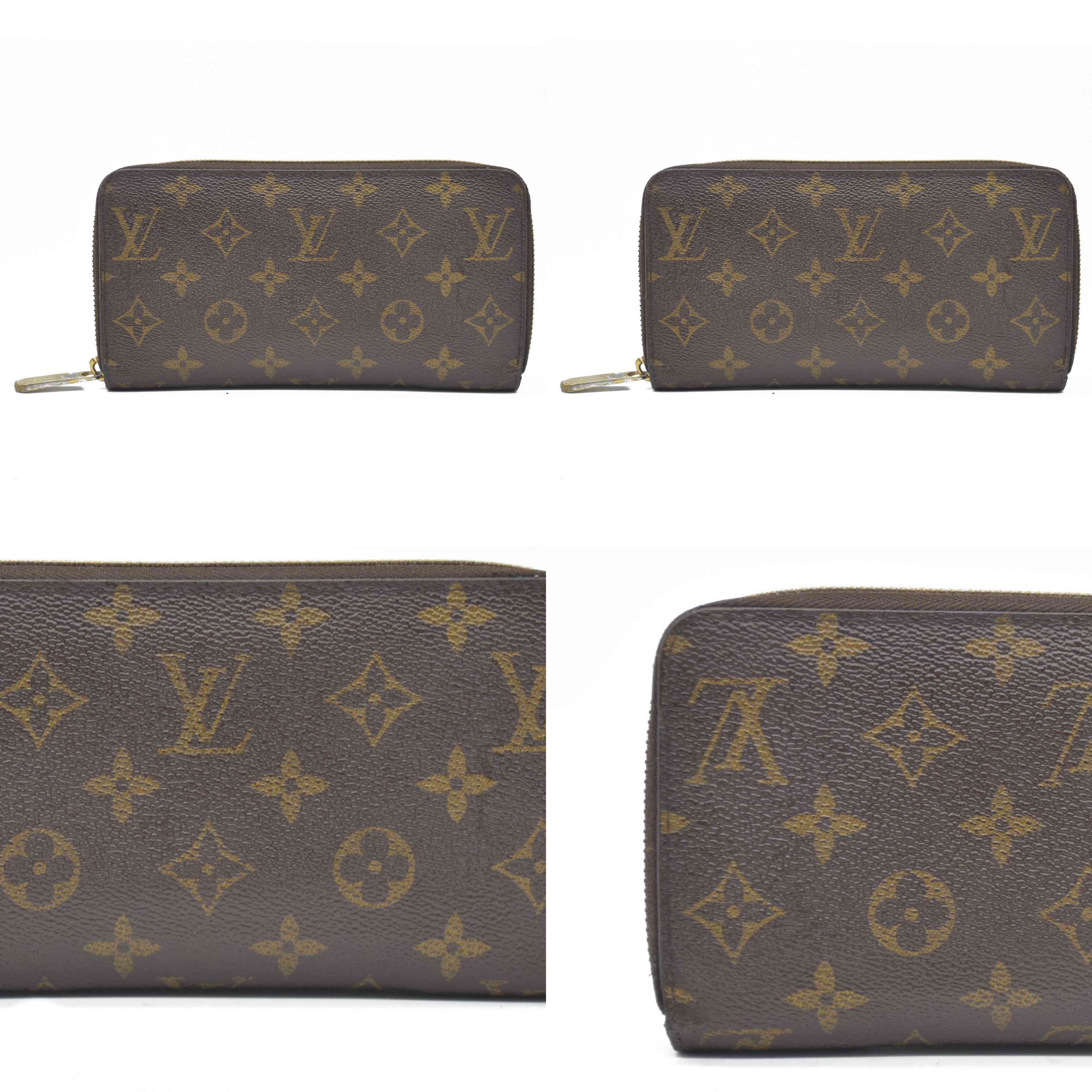$915 Louis Vuitton Monogram Zippy Wallet GI8112