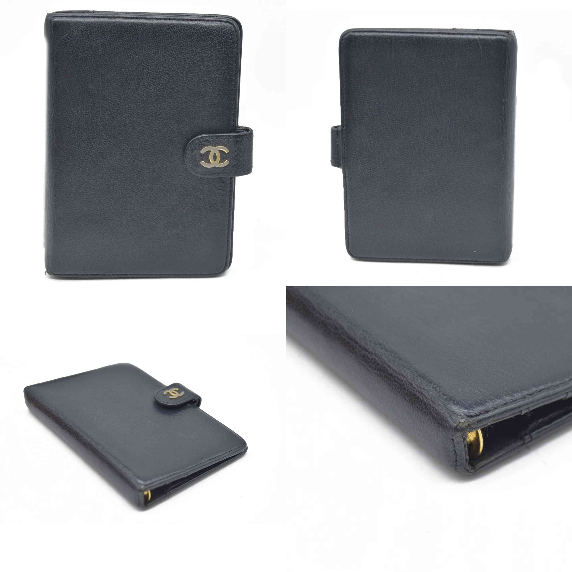 CHANEL CC  Leather Agenda Planner Notebook Cover