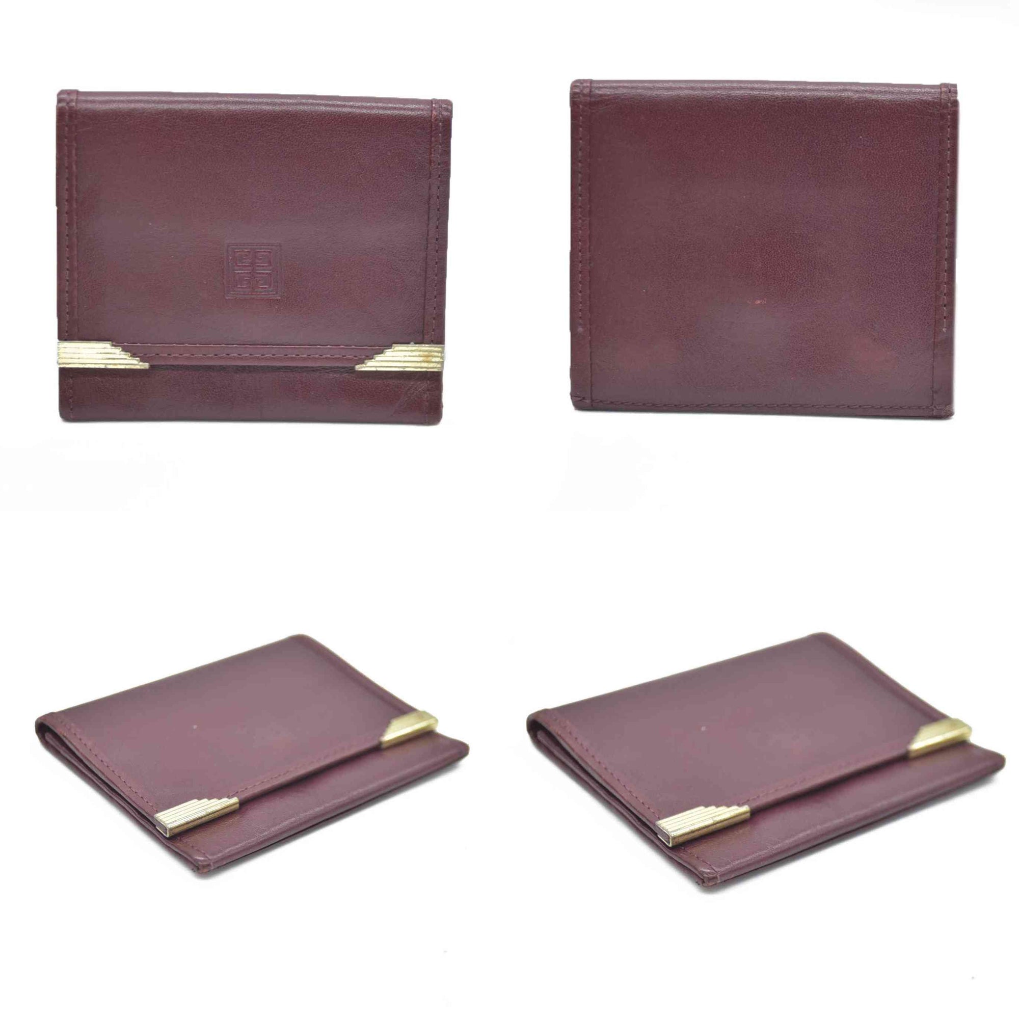 Givenchy Burgundy with Gold Hardware Coin Purse