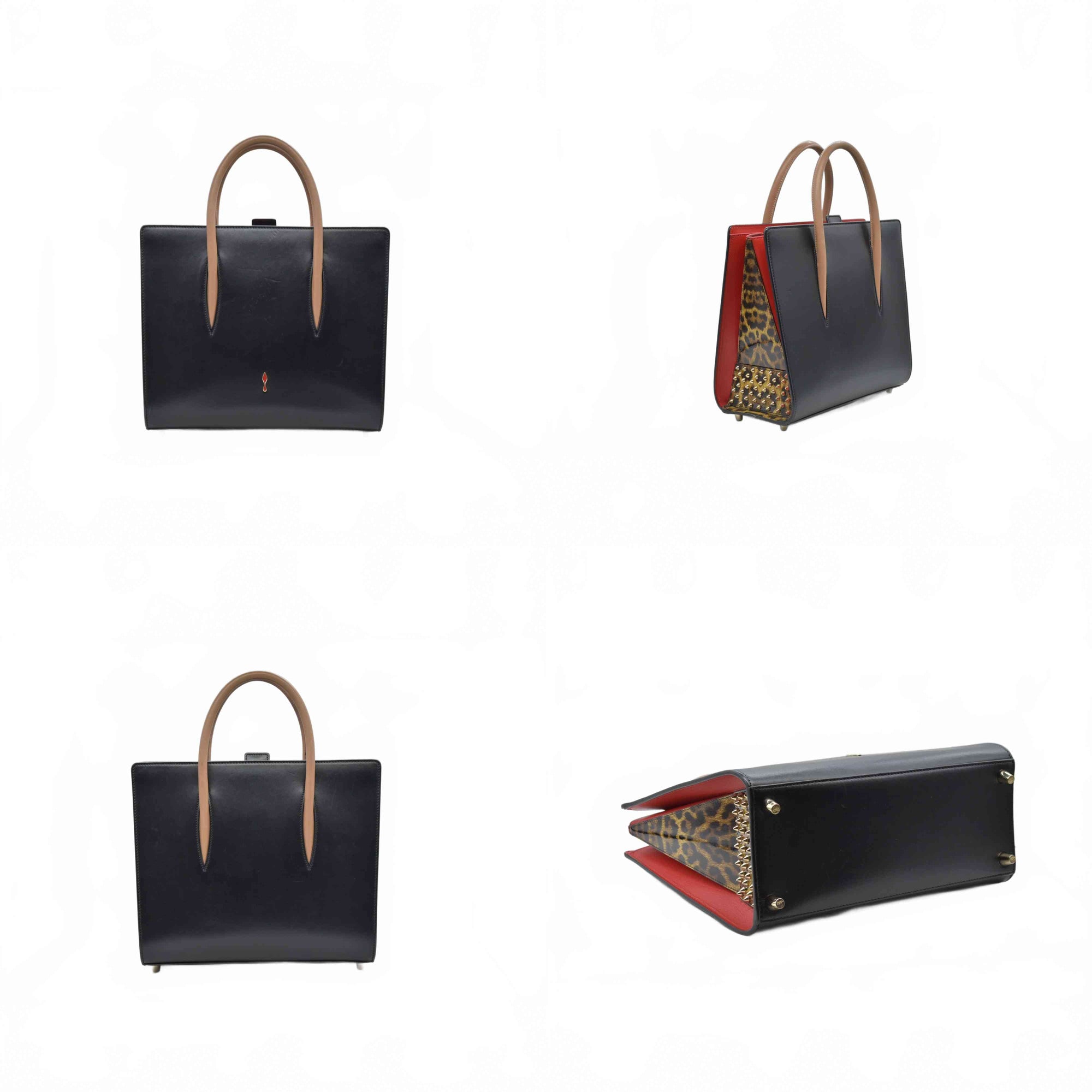 $2890 Christian Louboutin Medium Paloma Tote Black